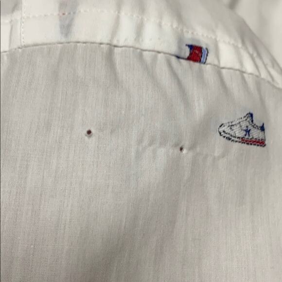 Jared Lang Button Down Embroidered Shoes Top 2XL - Picture 5 of 5